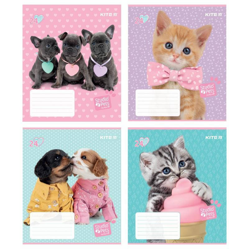 

Тетрадь в клетку Kite Studio Pets 24л микс 4 диз (SP21-238)