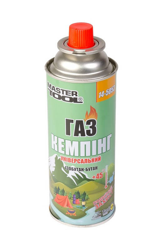 

Газ бутан "КЕМПИНГ" 220 г MASTERTOOL 14-5053