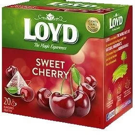 

Чай фруктовый Loyd Sweet Cherry сладкая вишня 20 пирамидок 40 г Польша