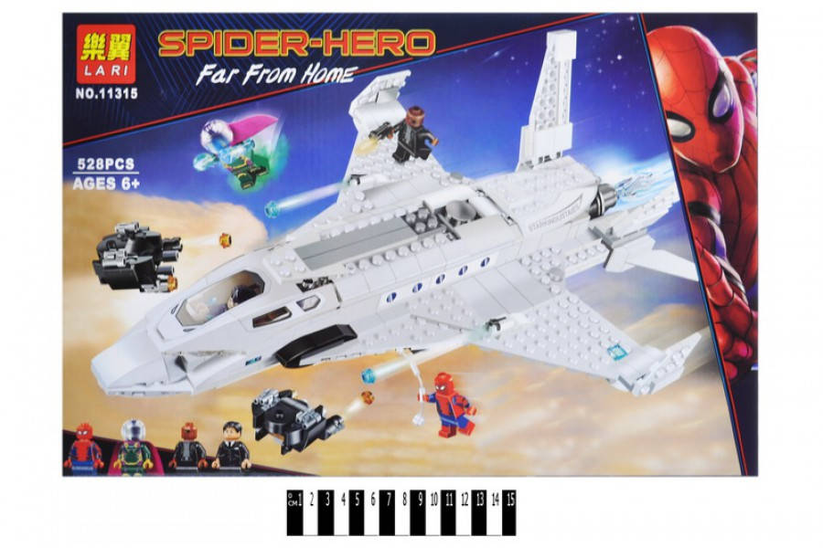 

Конструктор Bela 11315 Spider Hero Реактивный самолет лего lego 76130
