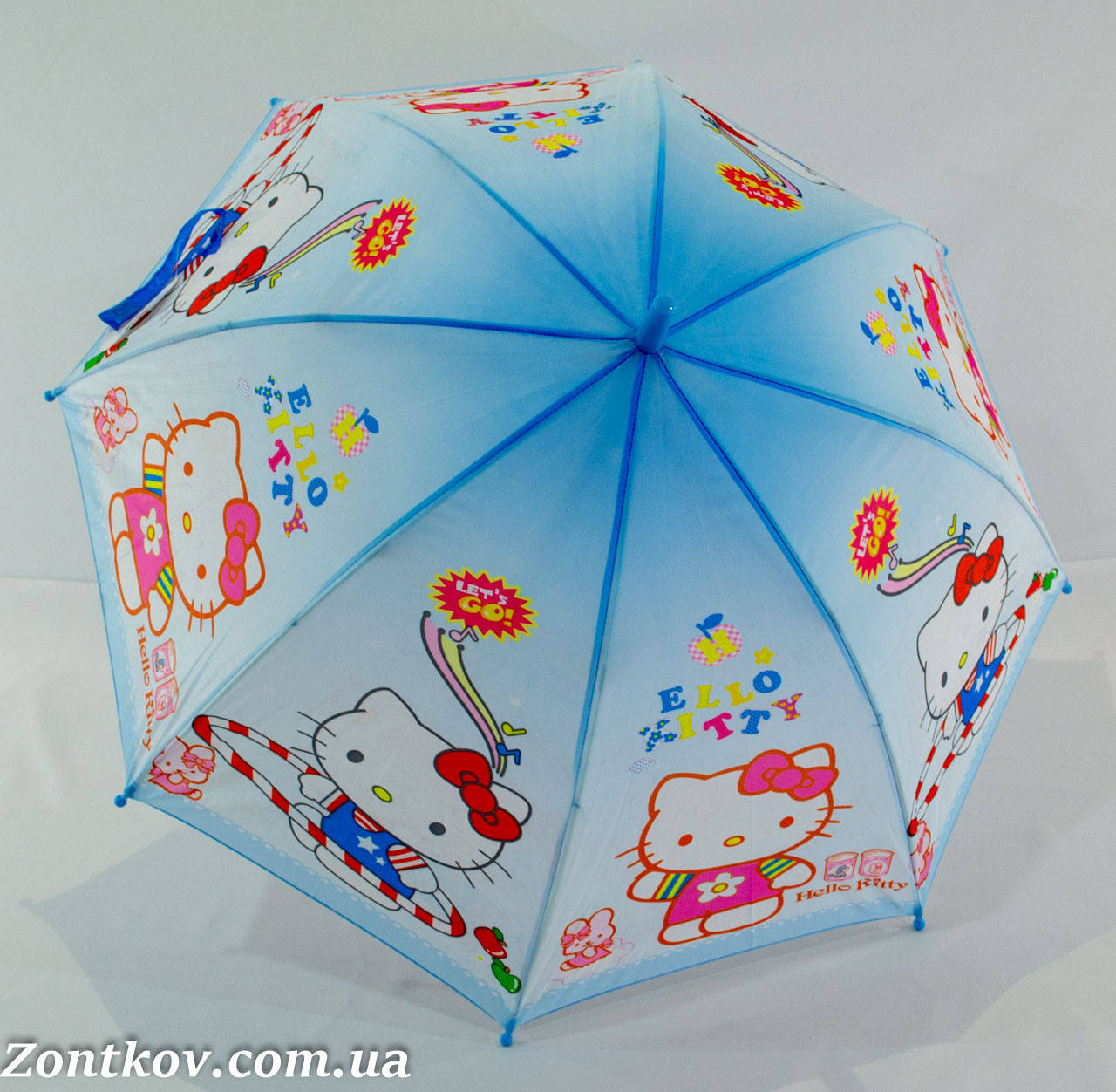 

Детский зонтик "Hello Kitty" с пластиковой спицей от фирмы "Rainproof".