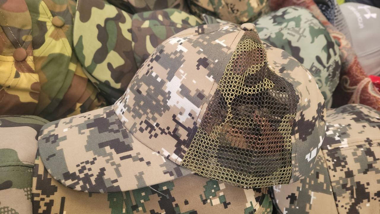 

Камуфляжная военная мужская кепка-бейсболка пиксель с сеткой, Хаки
