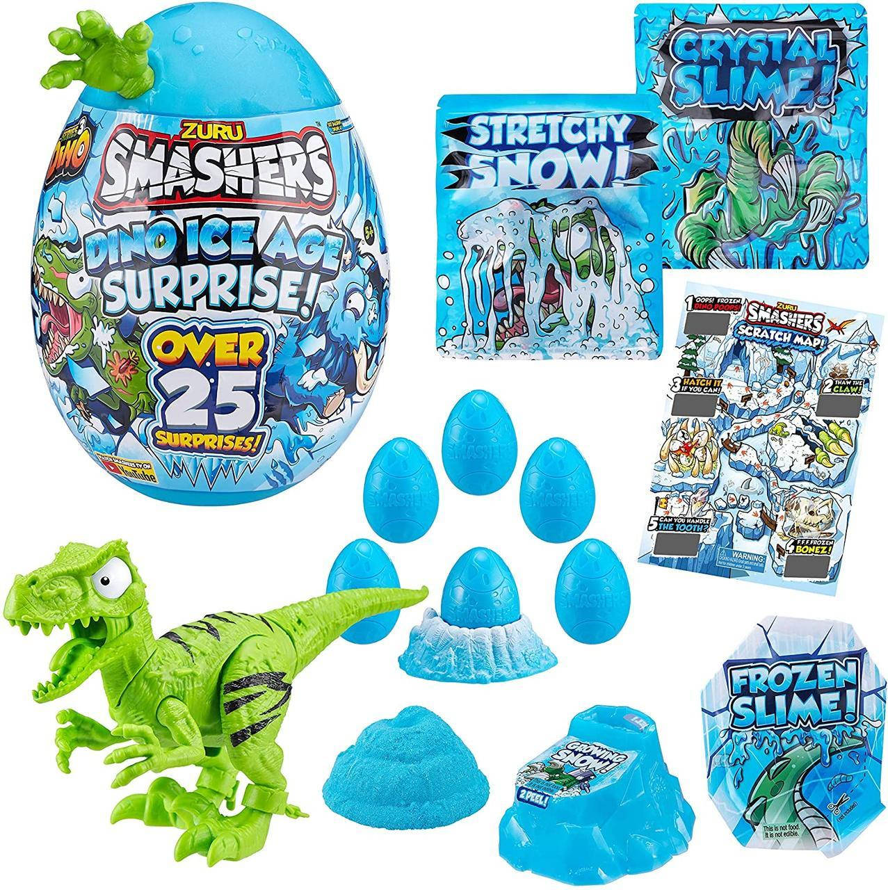 

Игровой набор "Гигантское яйцо динозавра", Smashers, Ти-рекс Zuru