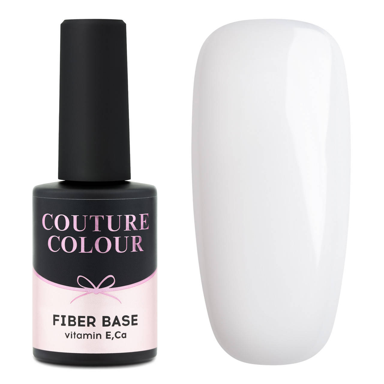 

Основа під гель-лак із нейлоновим волокном COUTURE Colour Fiber Base 9мл, #Clear Milk