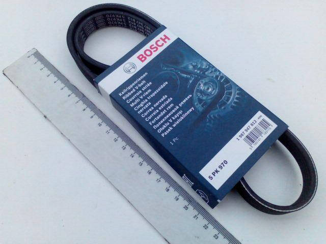 

Ремень генератора ручейковый Lanos 1.5 (с ГУР), BOSCH (5PK970) 1987947812