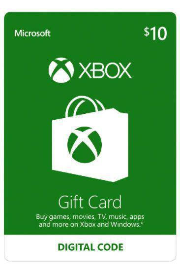 

Подарочная карта Xbox Live Gift Card на сумму 10 usd, US-регион