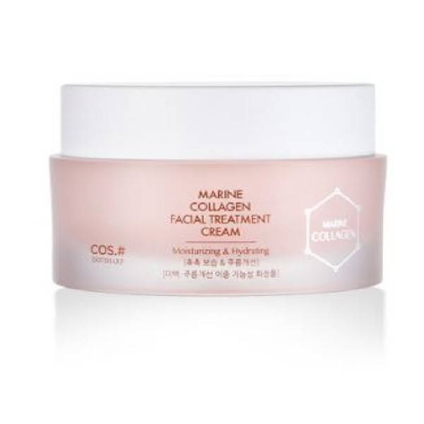 

Cos.# Marine Collagen Facial Treatment Cream Антивозрастной крем с морским коллагеном и керамидами 50g