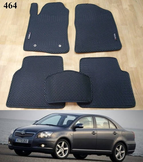 

Коврики ЕВА в салон Toyota Avensis '03-08, Черный