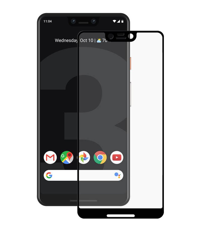 

Защитное стекло Full screen PowerPlant для Google Pixel 3 XL, Black, Черный