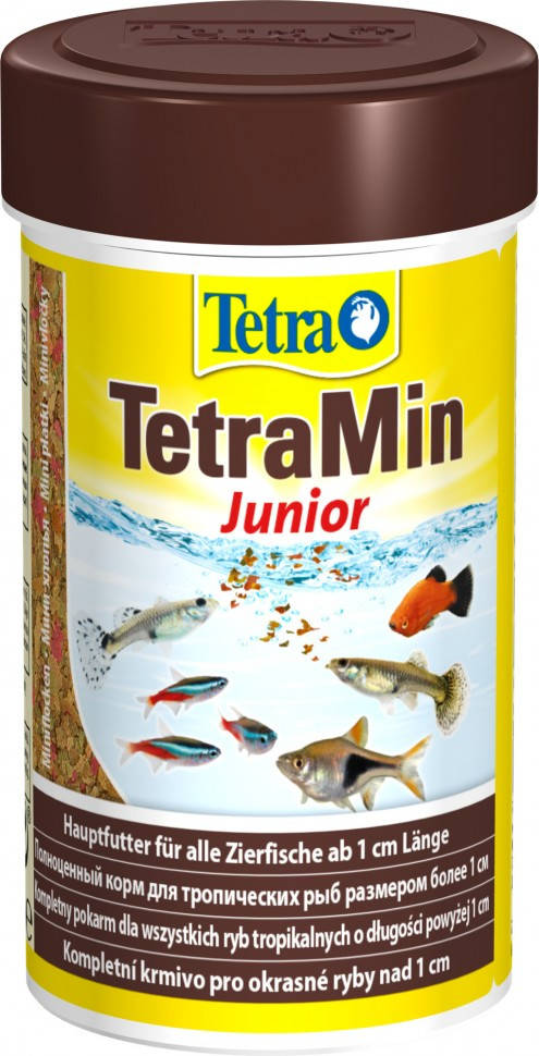 

Корм для мальков аквариумных рыб в хлопьях TetraMin Junior 100 мл