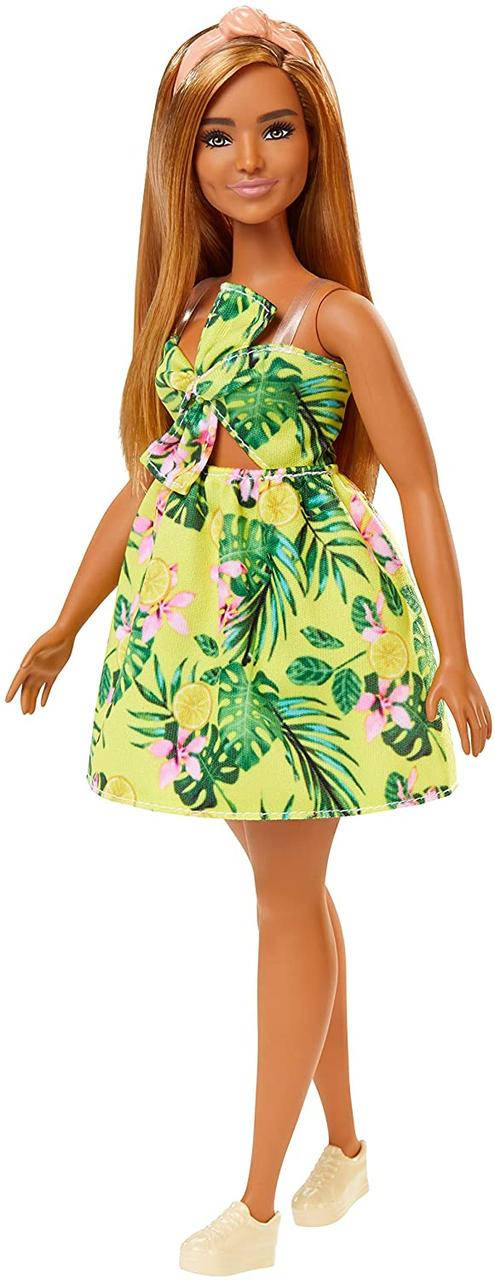 

Кукла Барби модница полная платье с тропическим принтом Barbie Fashionistas 126