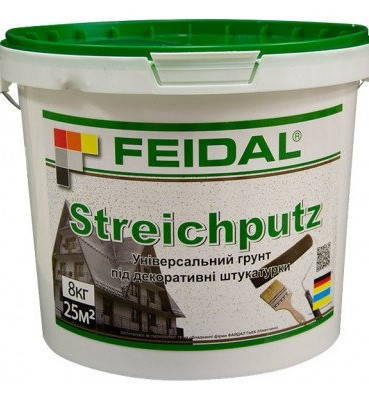 

Ґрунтівка Feidal Ґрунтовка адгезійна Streichputz UA 8 кг, Белый