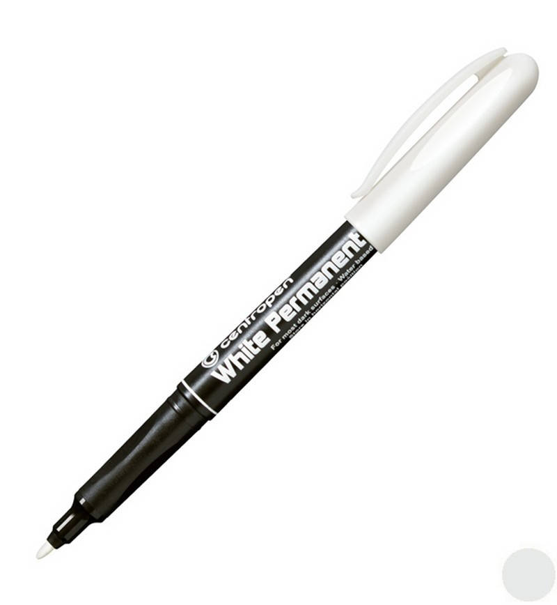 

Маркер CENTROPEN Permanent White 2686 1,2 мм білий, Белый