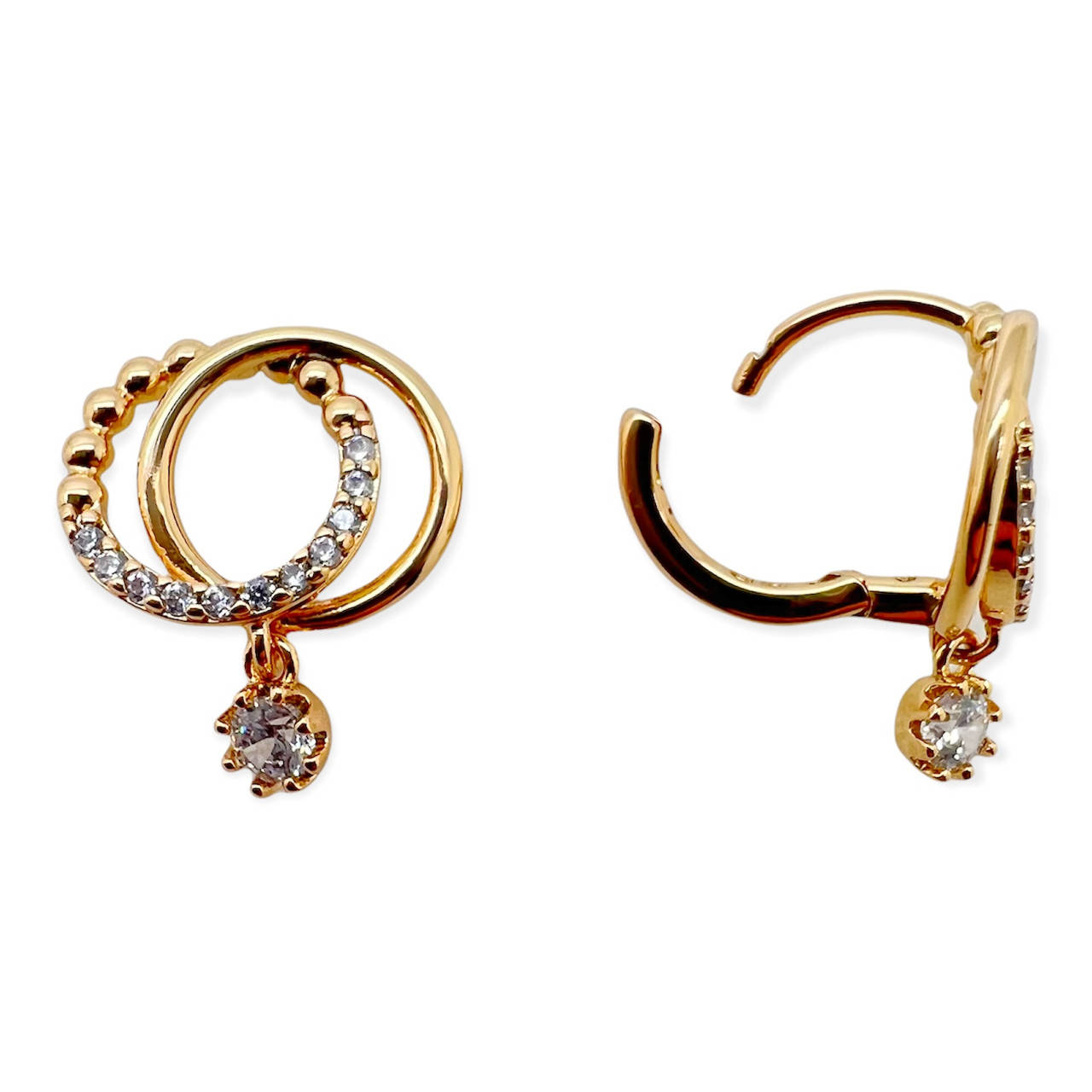 

Серьги стильные Xuping. 18k