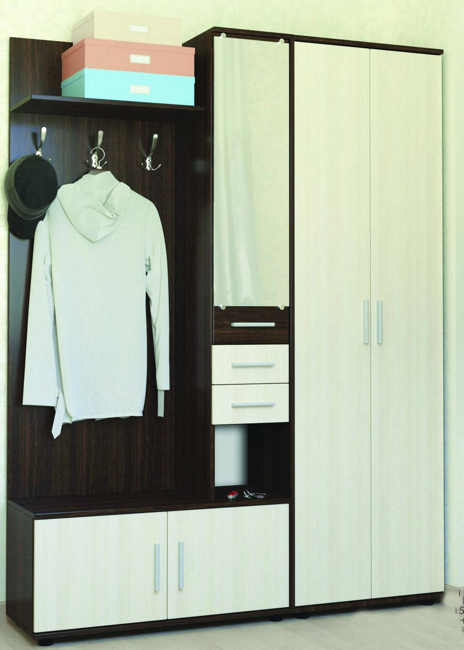 

Прихожая Ривьера с распашным шкафом ШП-1