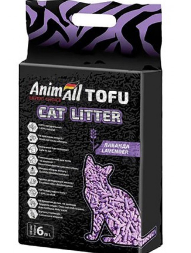 

Наполнитель AnimAll TOFU лаванда 2,6 кг/6 литров код 67003