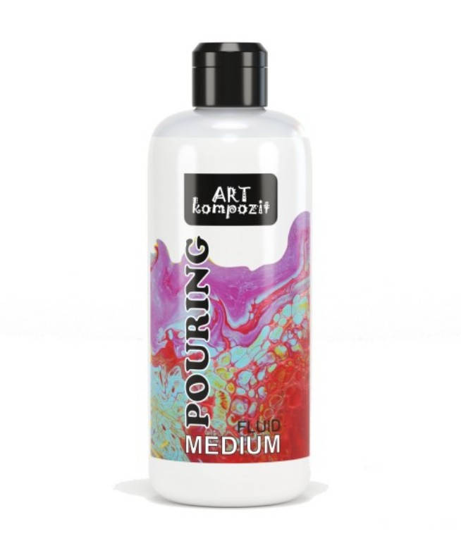 

Жидкий акрил POURING MEDIUM 500 мл Art Kompozit для Fluid Art (Флюид Арт), Белый