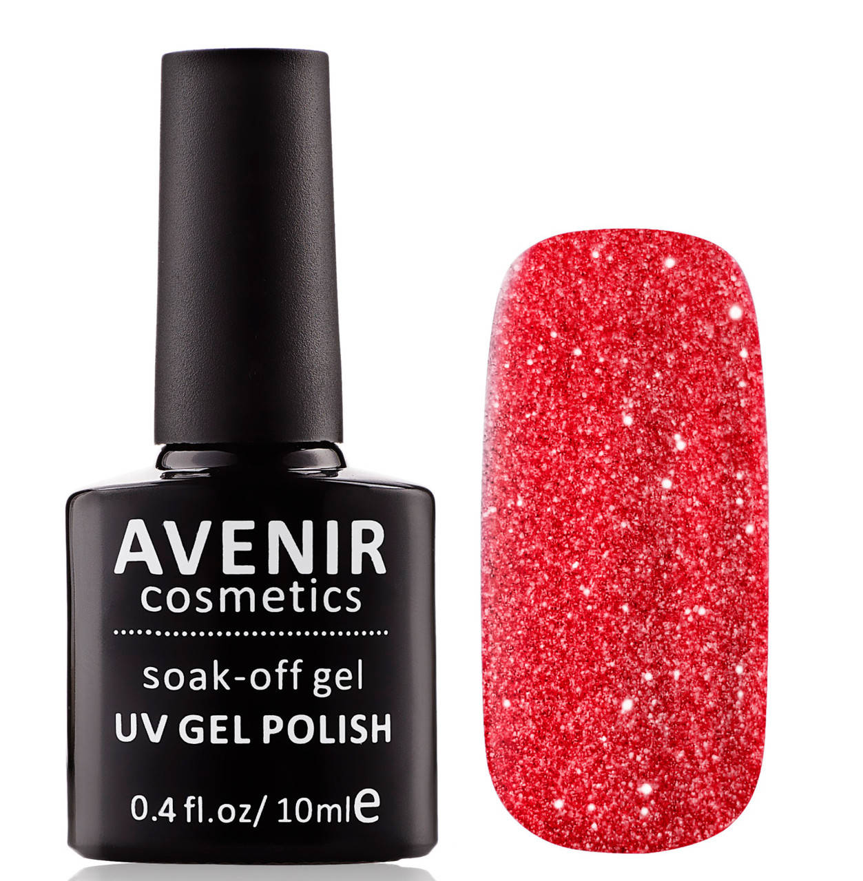 

Гель-лак AVENIR Cosmetics №180 Красные кристаллы