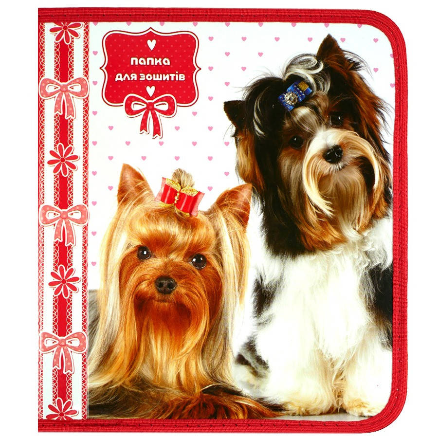 

Папка для зошитів В5 на замку, собачки