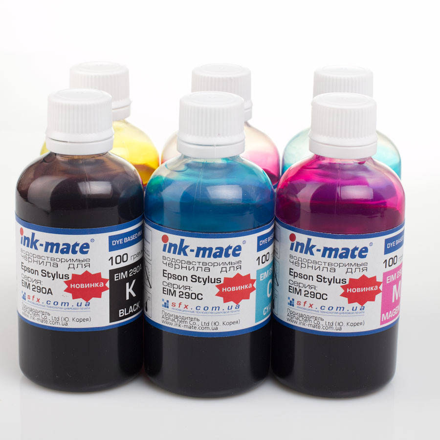 

Чернила для фотопринтеров Epson ink-mate EIM-290 комплект-- 6 х100 г