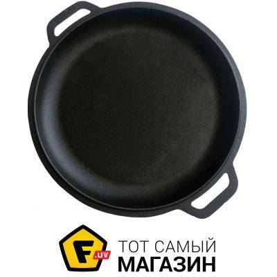 

Круглая сковорода традиционная «Brizoll» ( Крышка-сковорода чугунная 360 мм (A360KS) ) подходит для всех видов