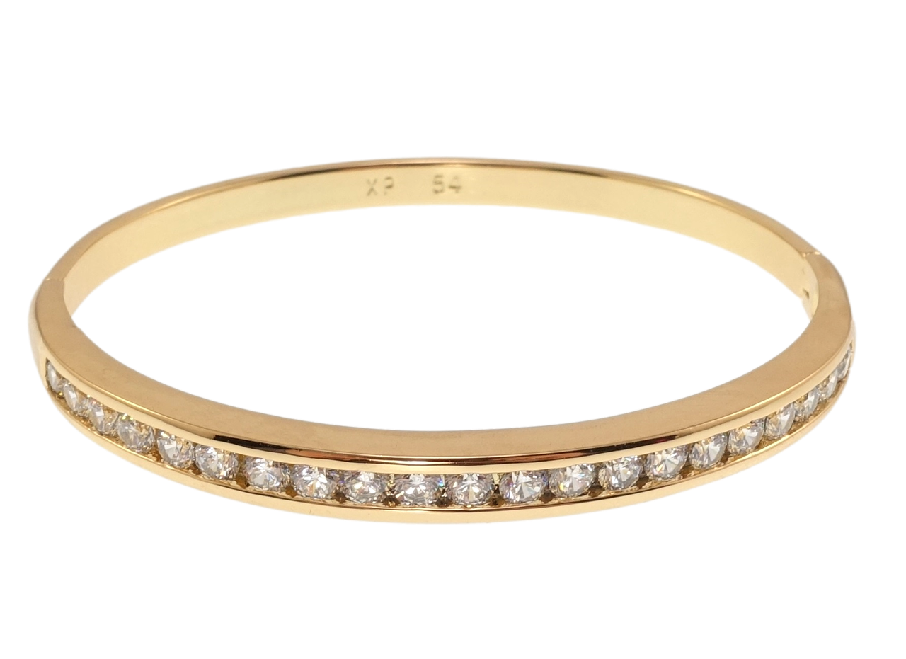 

Браслет Xuping Позолота 18K "Дорожка циркония" ø 5,4см