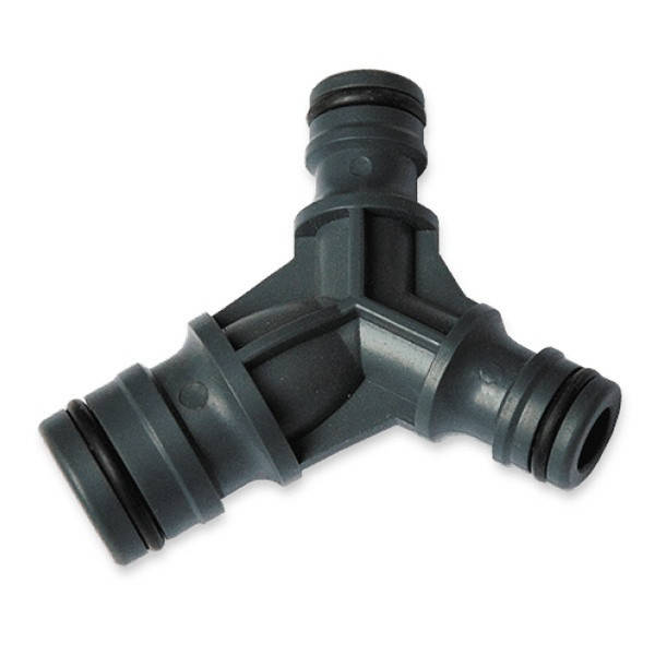 

Тройник 5603 переходной с серии Jet на стандартный коннектор позволяет запитать одновременно две линии полива