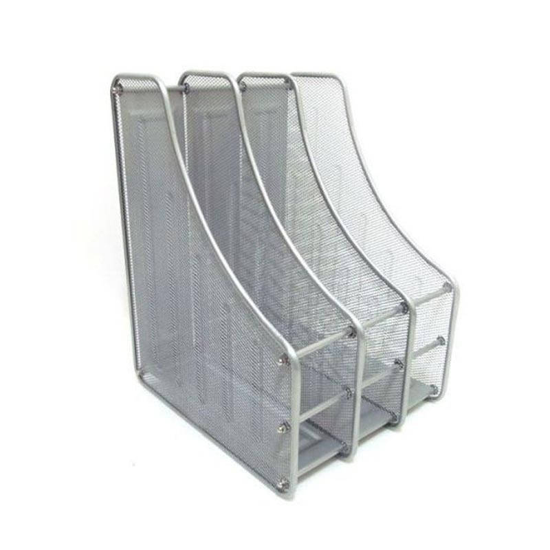 

Лоток вертикальный метал. на 3 отделения, серебряный