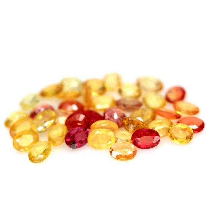 

Натуральный мультицветной Сапфир овал 3.6x3.0 - 4.1x3.1мм 0.19ct, Разные цвета