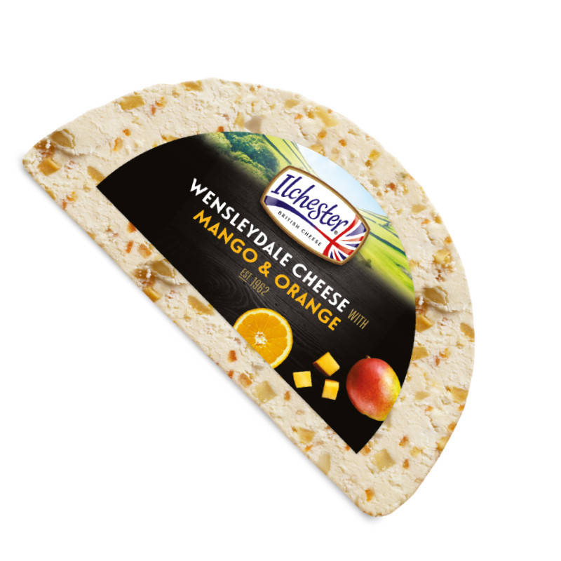

Сыр "Wensleydale" Манго и Апельсин"Англия"Голова 1.5кг."