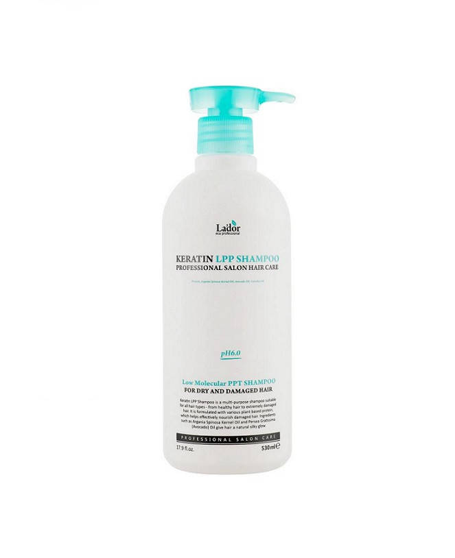 

Шампунь безсульфатный для сухих и повреждённых волос Lador Keratin Lpp Shampoo 530ml