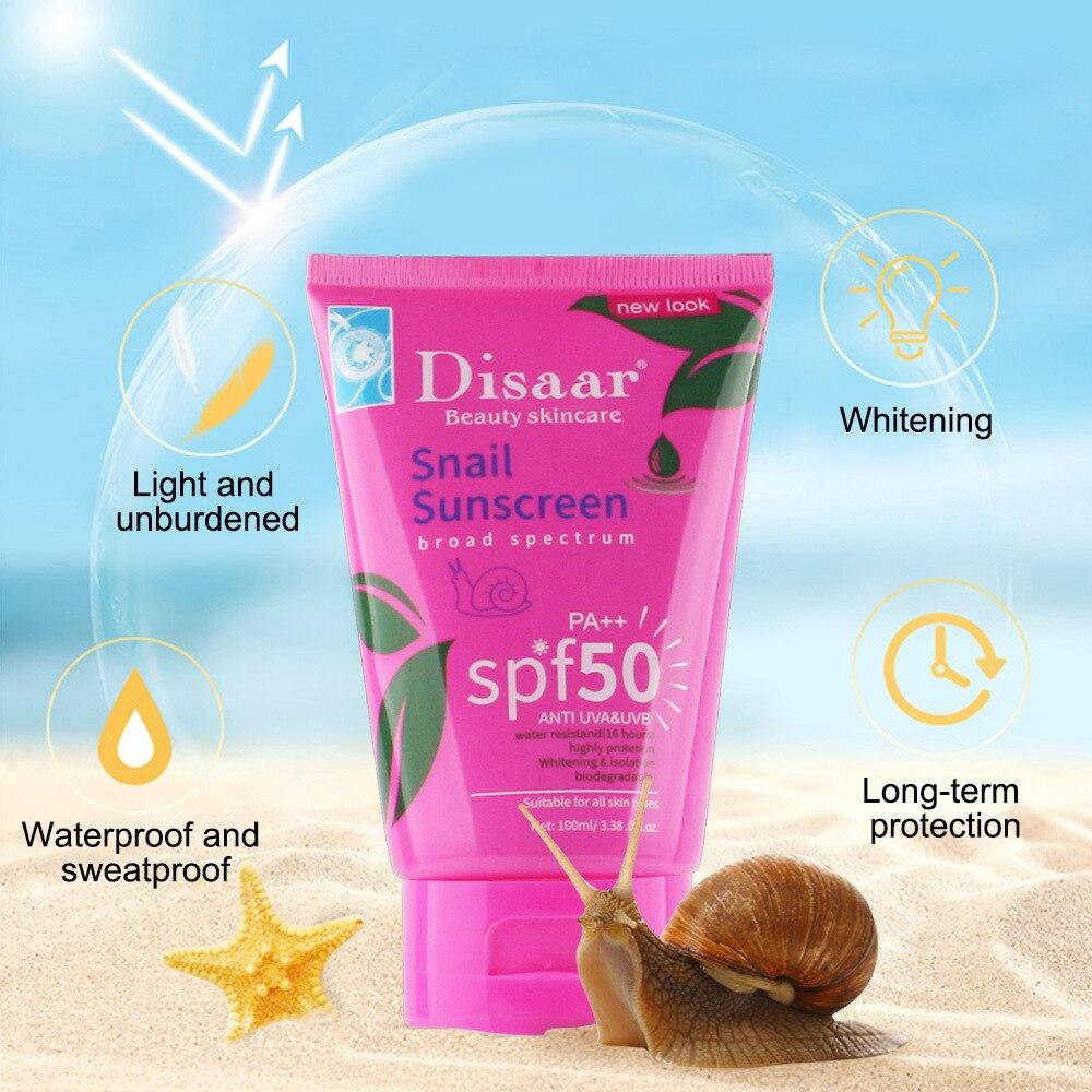 

Солнцезащитный крем для лица и тела с муцином улитки Disaar SPF 50 (100мл)
