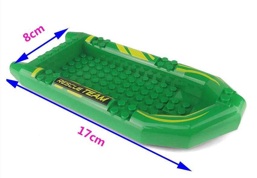 

Лодка катер для лего lego зелёного цвета, Зелёный