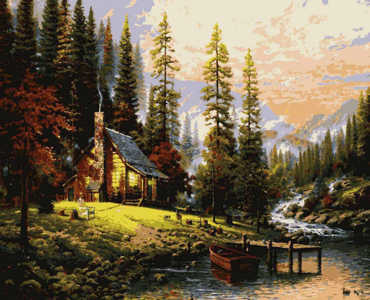 

Картина по номерам Уютный дом Томас Кинкейд 40 х 50 Artissimo PN8201