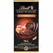 

Lindt Edelbitter MOUSSE CARAMEL SALT 70% 150 G