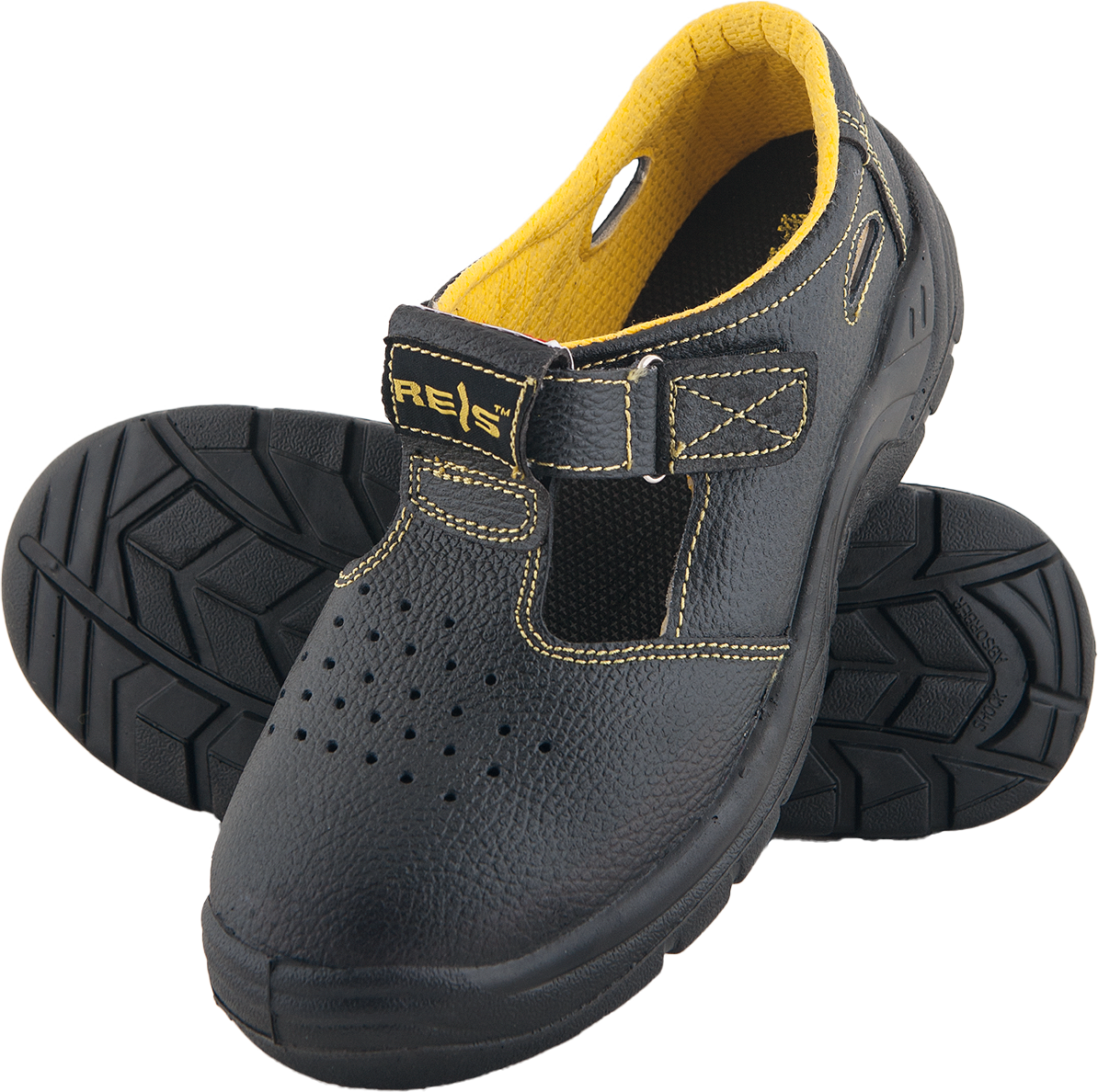 

Сандалии рабочие кожаные REIS ( Польша ), Черный