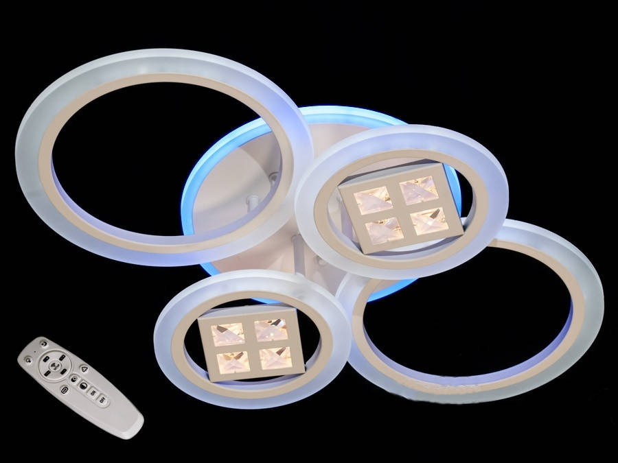 

Потолочная светодиодная люстра с диммером 90W 8200, Белый