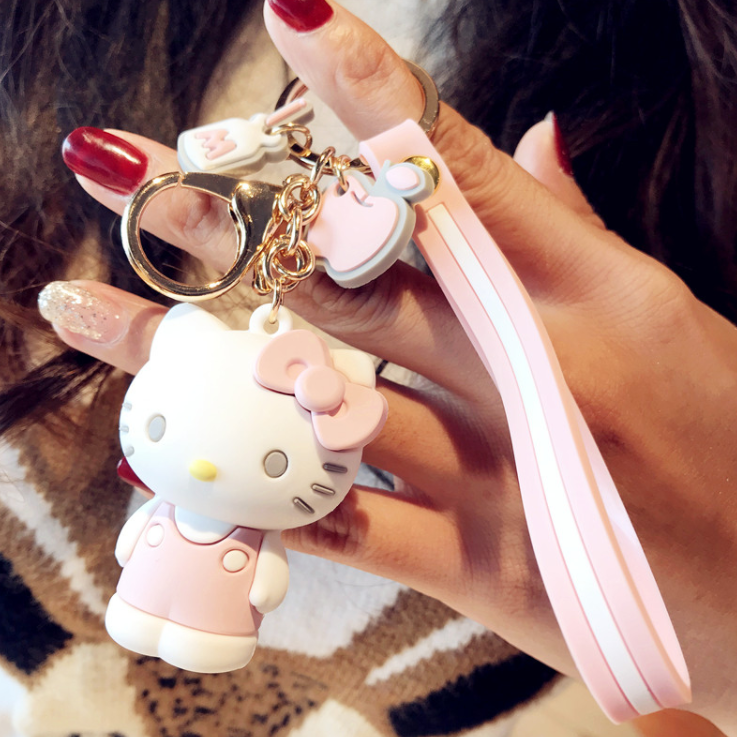 

Брелок на рюкзак, ключи Hello Kitty