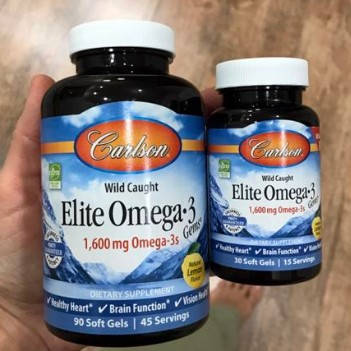 

Жирные кислоты Омега 3 Carlson Labs Elite Omega 3 90 + 30 капс рыбий жир
