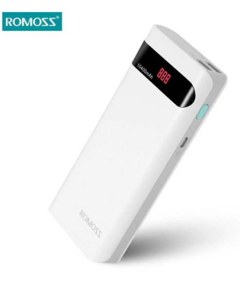 

Power bank Romoss Sense 4P 20000mAh с дисплеем (реально 4-5 мач), Белый