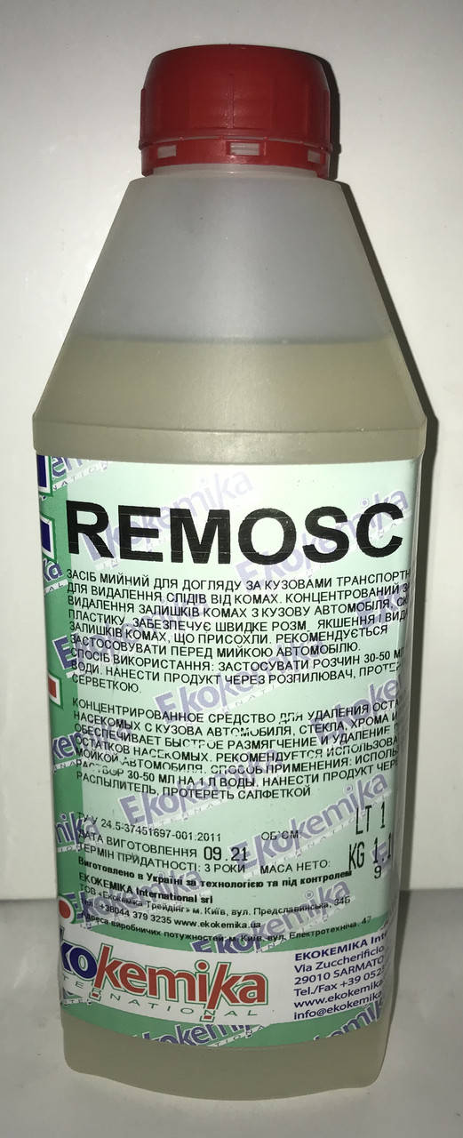 

Ekokemika REMOSC 1л Средство для удаления остатков насекомых