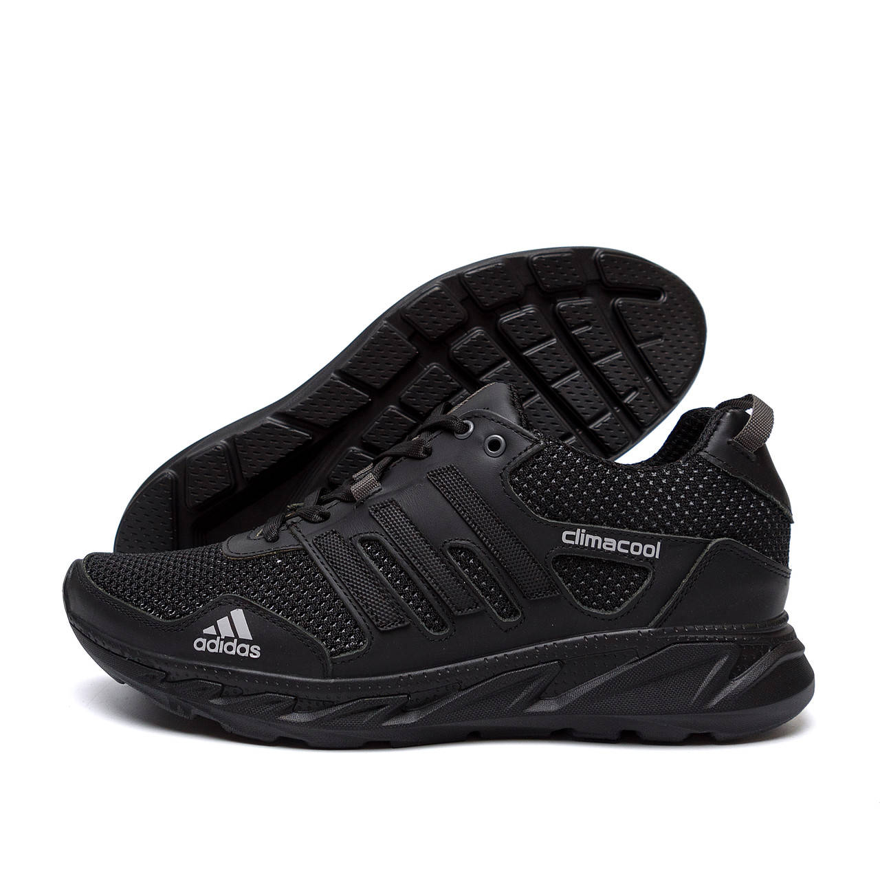 

Мужские летние кроссовки сетка Adidas Climacool, Черный