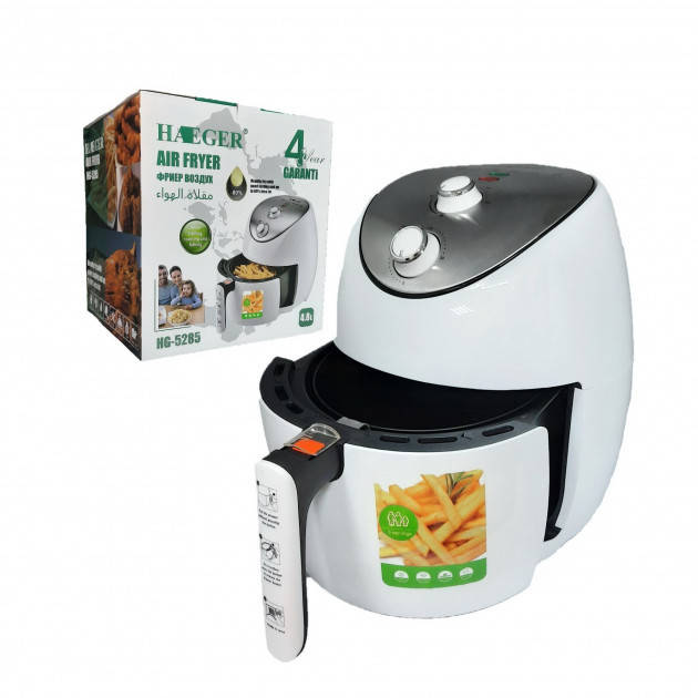 

Фритюрница электрическая Haeger HG-5285-White 1500 Вт белая
