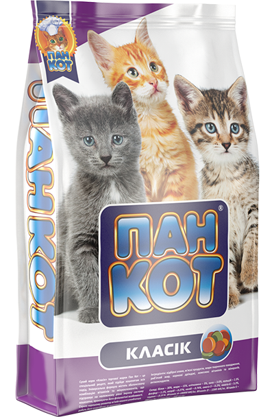 

Пан Кот Класик Специальный рецепт для котят всех пород 400гр