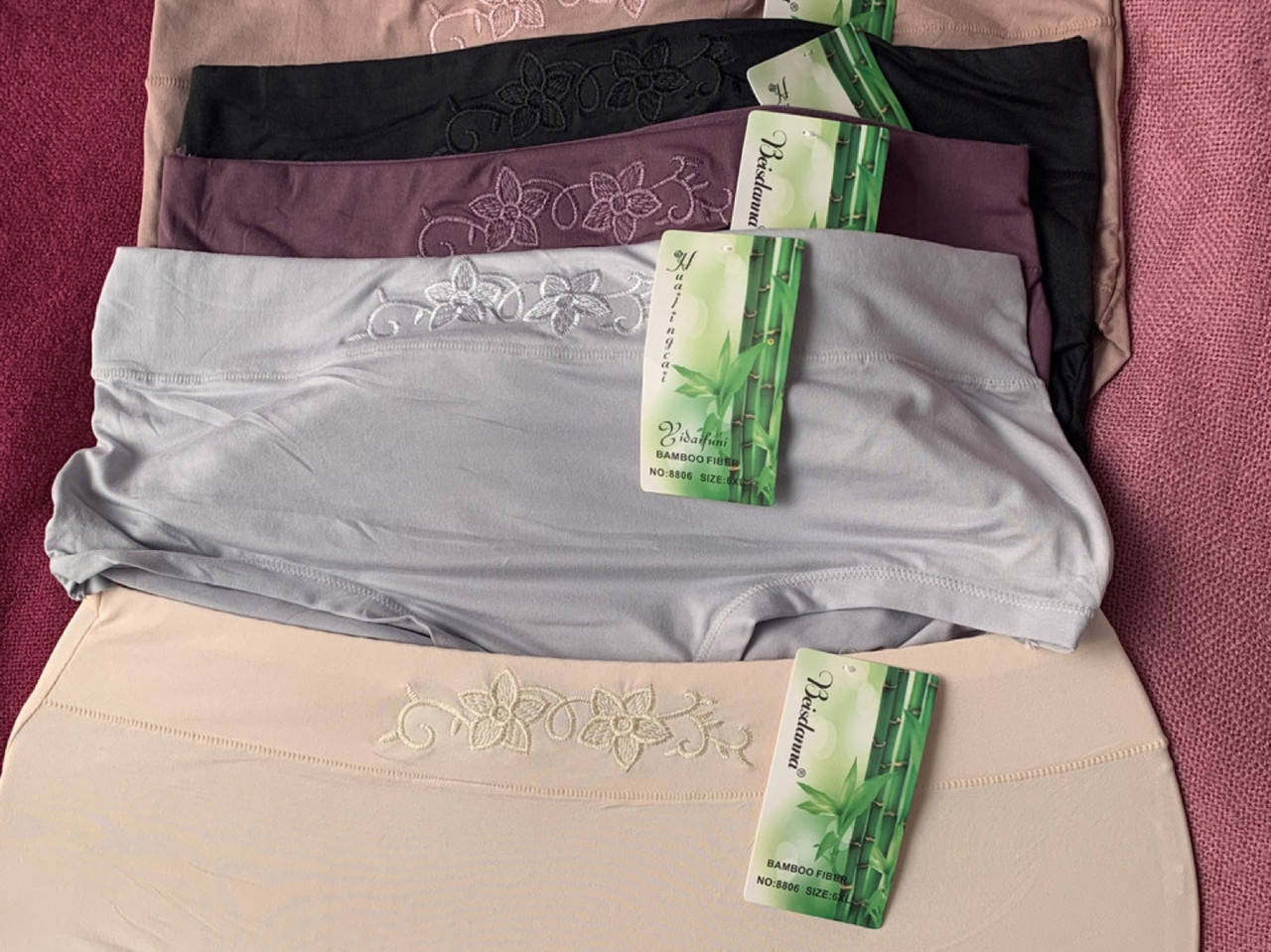 

Трусы бамбук больших размеров 4-6, Разные цвета