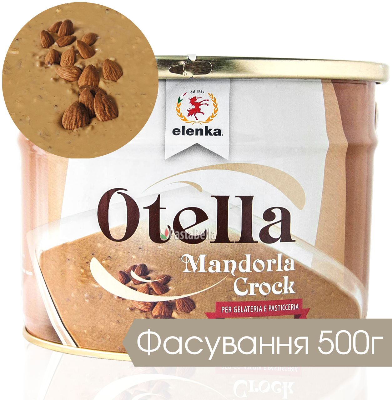 

Кондитерский крем-покрытие "Отелла" Миндаль Крок - "Otella" Mandorla Crock Elenka 500g