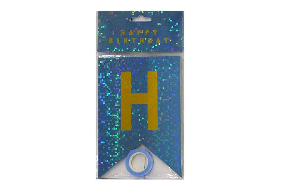 

Розтяжка фольгована HAPPY BIRTHDAY 12*17см ООПТ