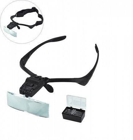 

Косметологические очки MAGNIFIER 9892B LED 1X-3.5X, Черный