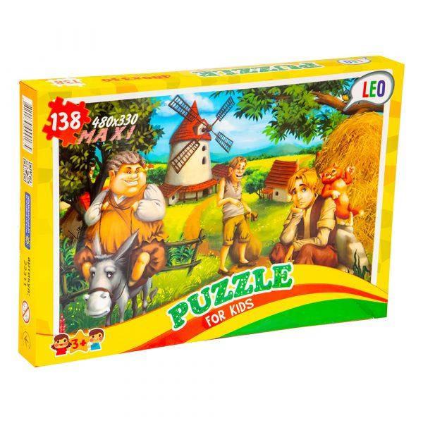 

Пазлы 138 элем. Лео Кіт у чоботях, в кор. 32*22*4см, ТМ Стратег, Украина