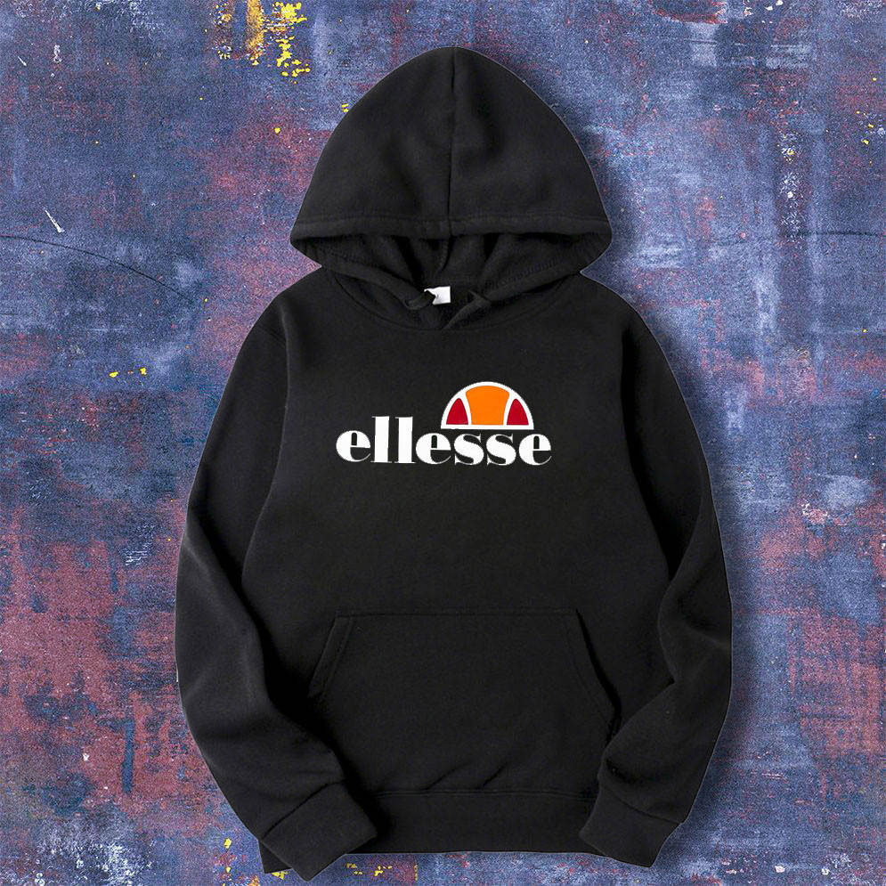 

Худи Ellesse толстовка черная с принтом L, Черный